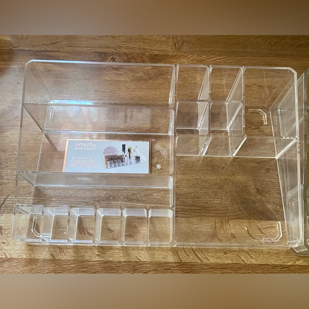 Clear Acrylic Organizer set of 2